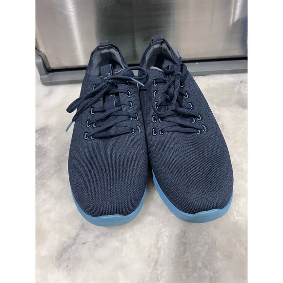 Travis Mathew Men’s Knit Sneakers SZ 10.5 Navy Aqua Sole Comfort casual Shoe main image 12
